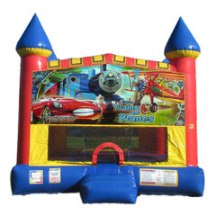 Cars, Planes and Trains Castle bounce house rental in Hartford CT