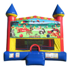 Cats and Dogs Castle bounce house rental in Hartford CT