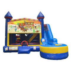 Western 7-in-1 bounce house rental in Hartford CT