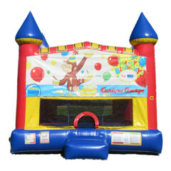 Curious George Castle bounce house rental in Hartford CT