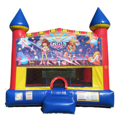 Girl Power Castle bounce house rental in Hartford CT