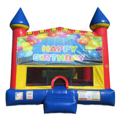 Happy Birthday Castle bounce house rental in Hartford CT