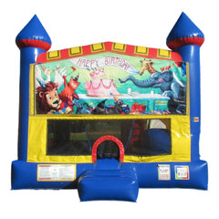 Happy Birthday Circus 5-in-1 bounce house rental in Hartford CT