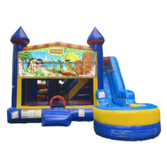 Luau 7-in-1 bounce house rental in Hartford CT