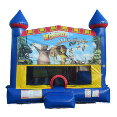 Madagascar 5-in-1 bounce house rental in Hartford CT