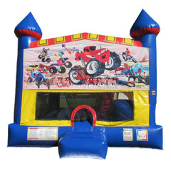 Monster Trucks 5-in-1 bounce house rental in Hartford CT