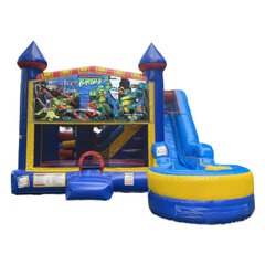 Ninja Turtles 7-in-1 bounce house rental in Hartford CT
