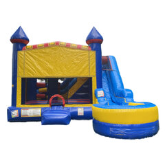 7-in-1 combo bounce house with slide, delivered in Hartford CT
