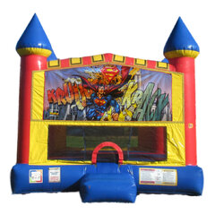 Superman Castle bounce house rental in Hartford CT