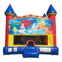 The Little Mermaid Castle bounce house rental in Hartford CT
