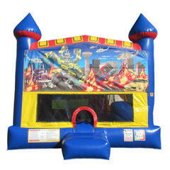 Transforming Robo Cars Castle bounce house rental in Hartford CT