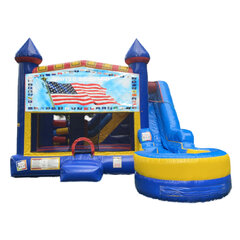 United We Stand 7-in-1 bounce house rental in Hartford CT
